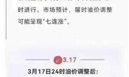 油价最新安排_油价最新价格调整时间